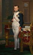 Jacques-Louis David Napoleon in his Study (mk08) oil on canvas